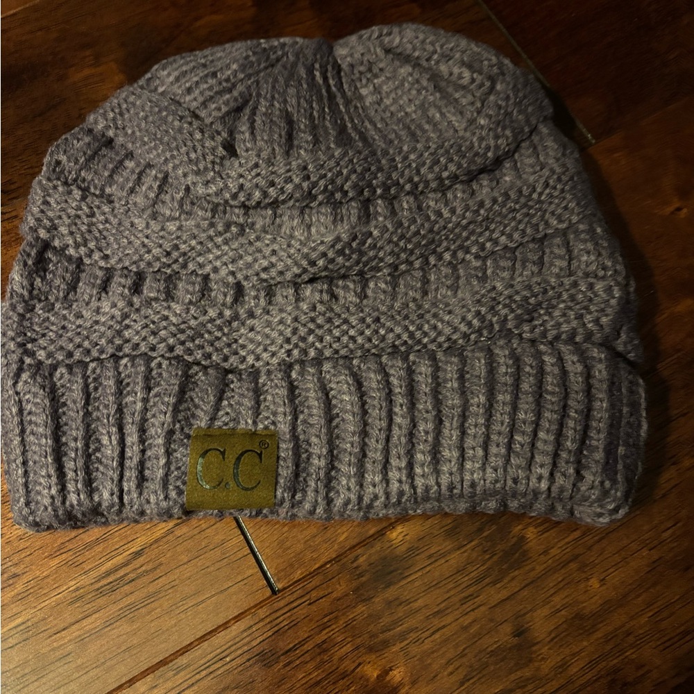 C.C Purple Winter Knit Hat